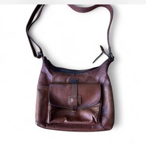 Brown Leather Shoulder Bag